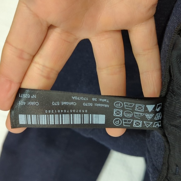 Massimo Dutti Dark Navy Midweight High Rise Dress Pants - Picture 11 of 11